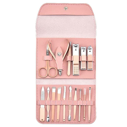 16 in 1 Stainless Steel Nail Tools Kit Set