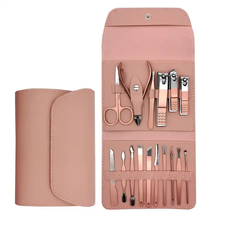 16 in 1 Stainless Steel Nail Tools Kit Set