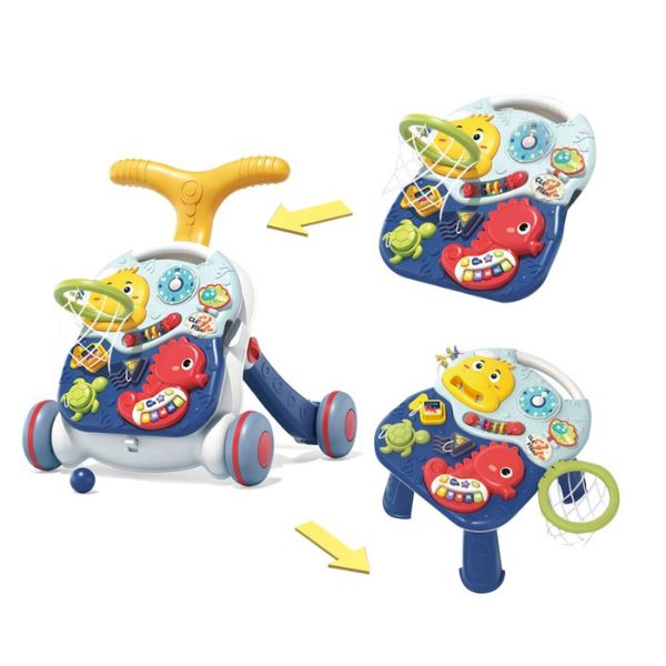 3 in 1 Baby Learning Walker & Activity Trolley