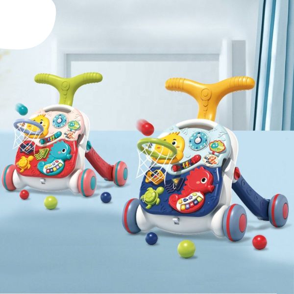 3 in 1 Baby Learning Walker & Activity Trolley