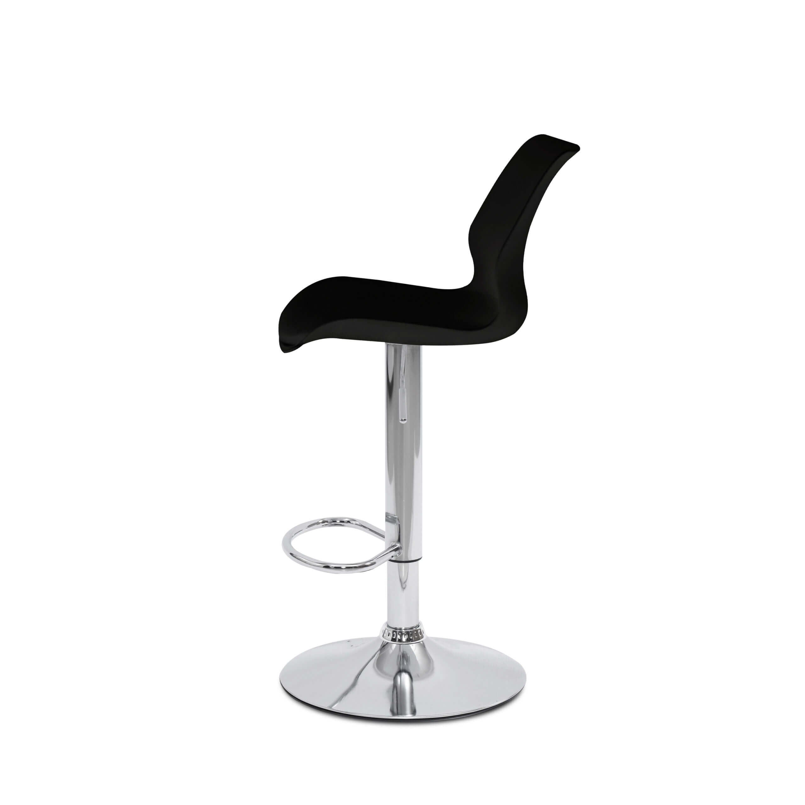 Black Foam Bar Stool – Comfortable Padded Seating with Sturdy Support