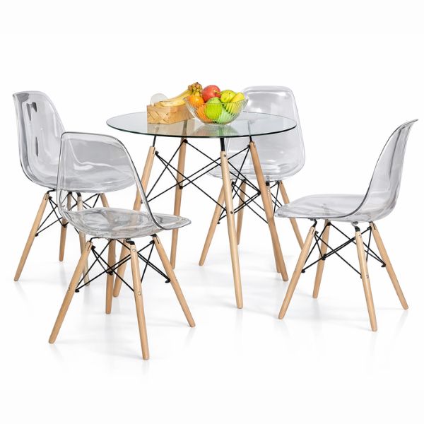 Durable Acrylic Transparent Table Set