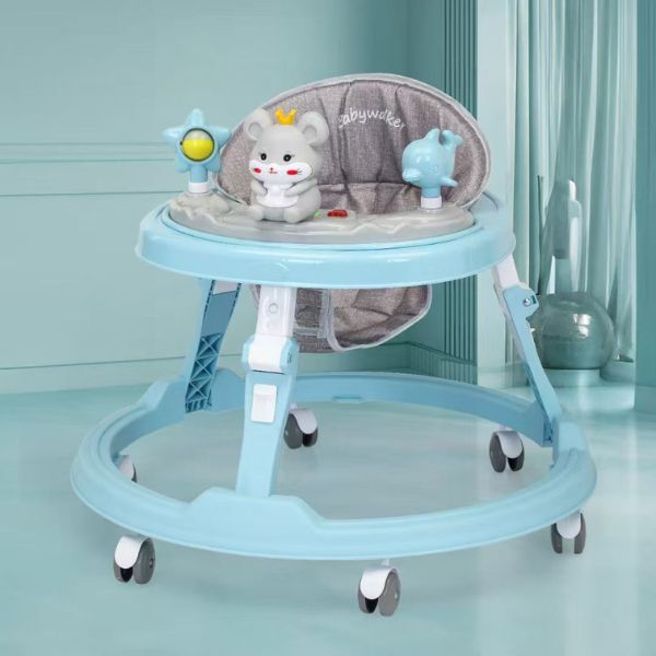 Foldable Anti-Tip Baby Activity Walker