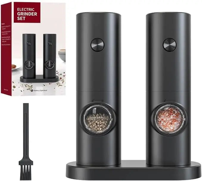 Electric Salt & Pepper Grinder Set