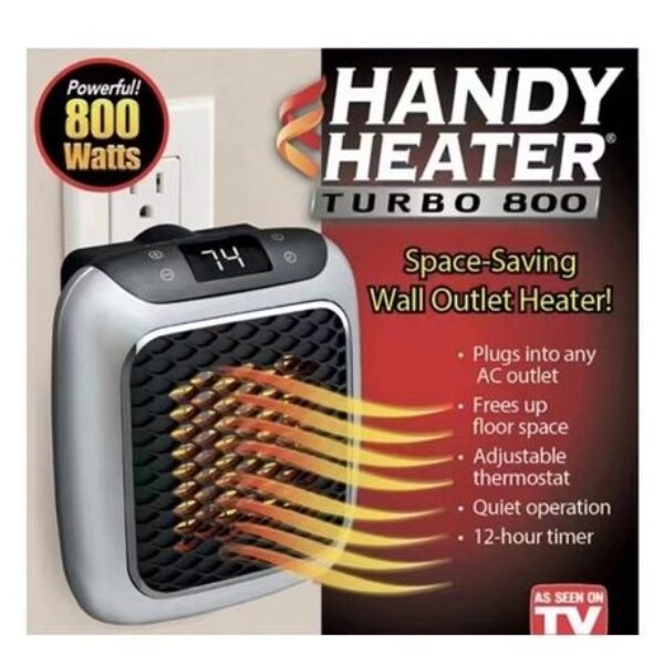 800w Wall-Outlet Electric Heater
