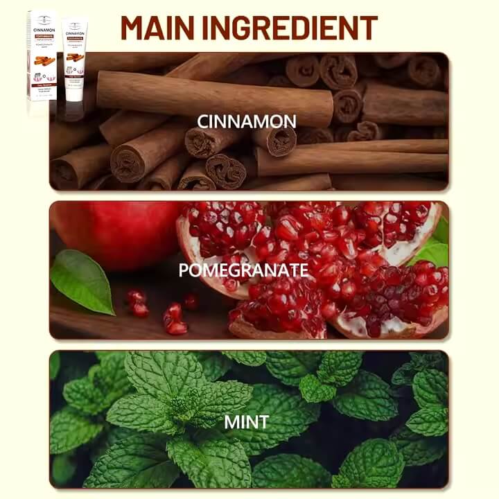 Aichun Beauty 100g Cinnamon Toothpaste Herbal Extracts Pomegranate Mint