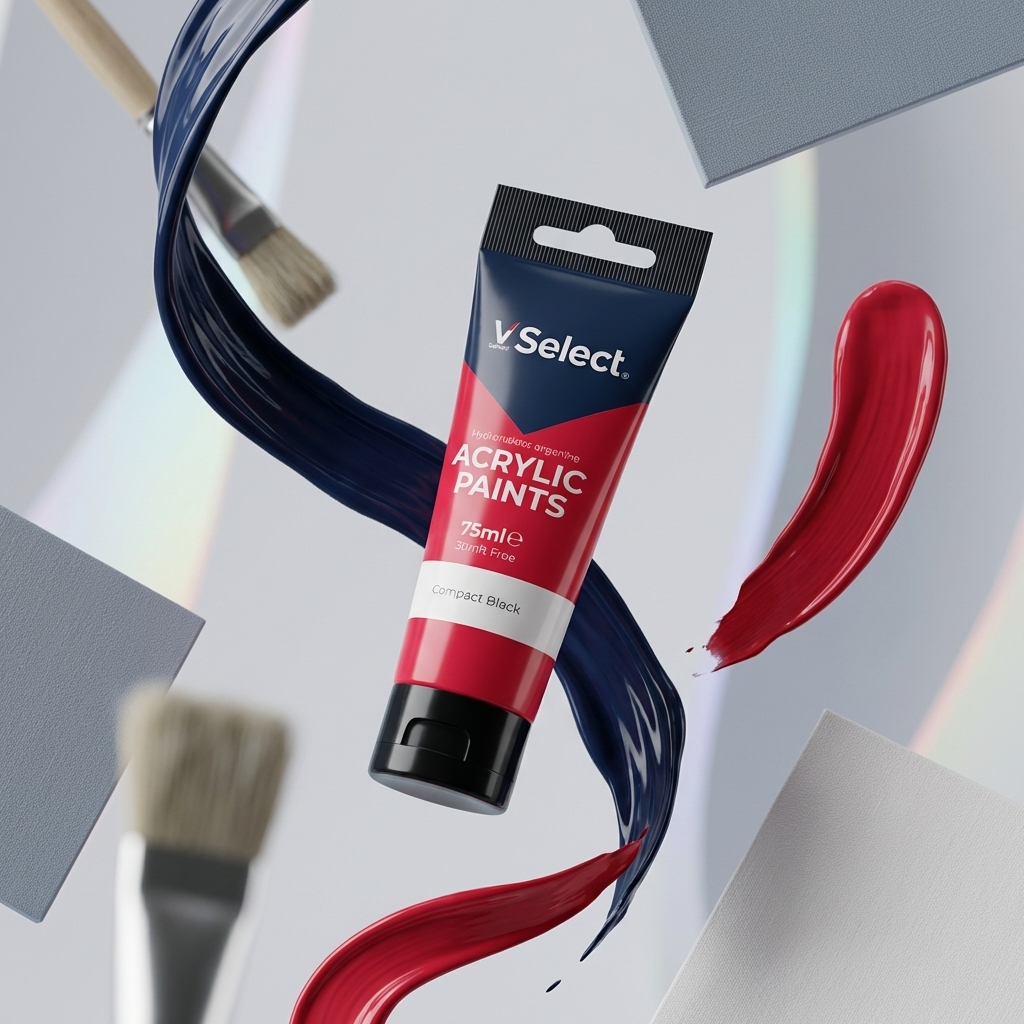 Acrylic Paint 75ml Crimson Red